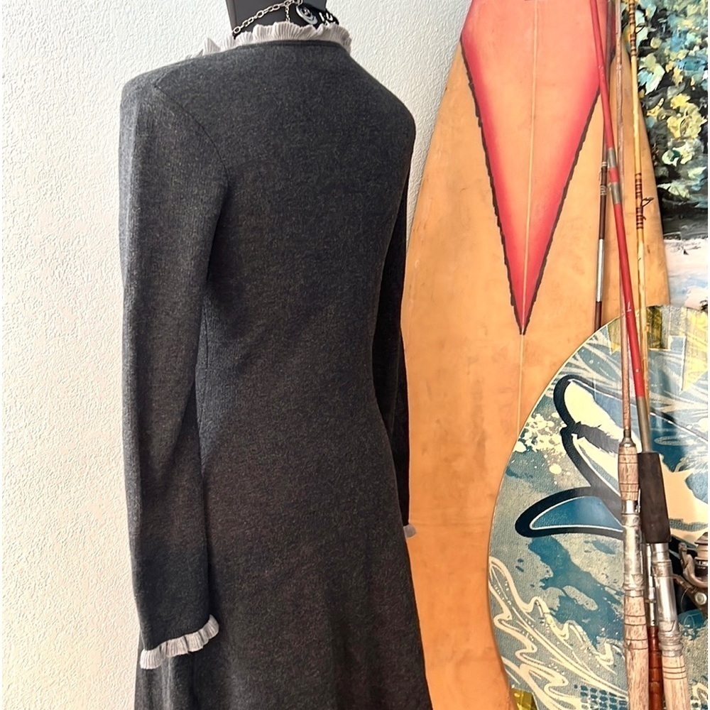 ⭐️Adrienne Vittadini,FALL Sophistication, Elegance,Style,Soft Gray Dress,Size Sm - Picture 10 of 10